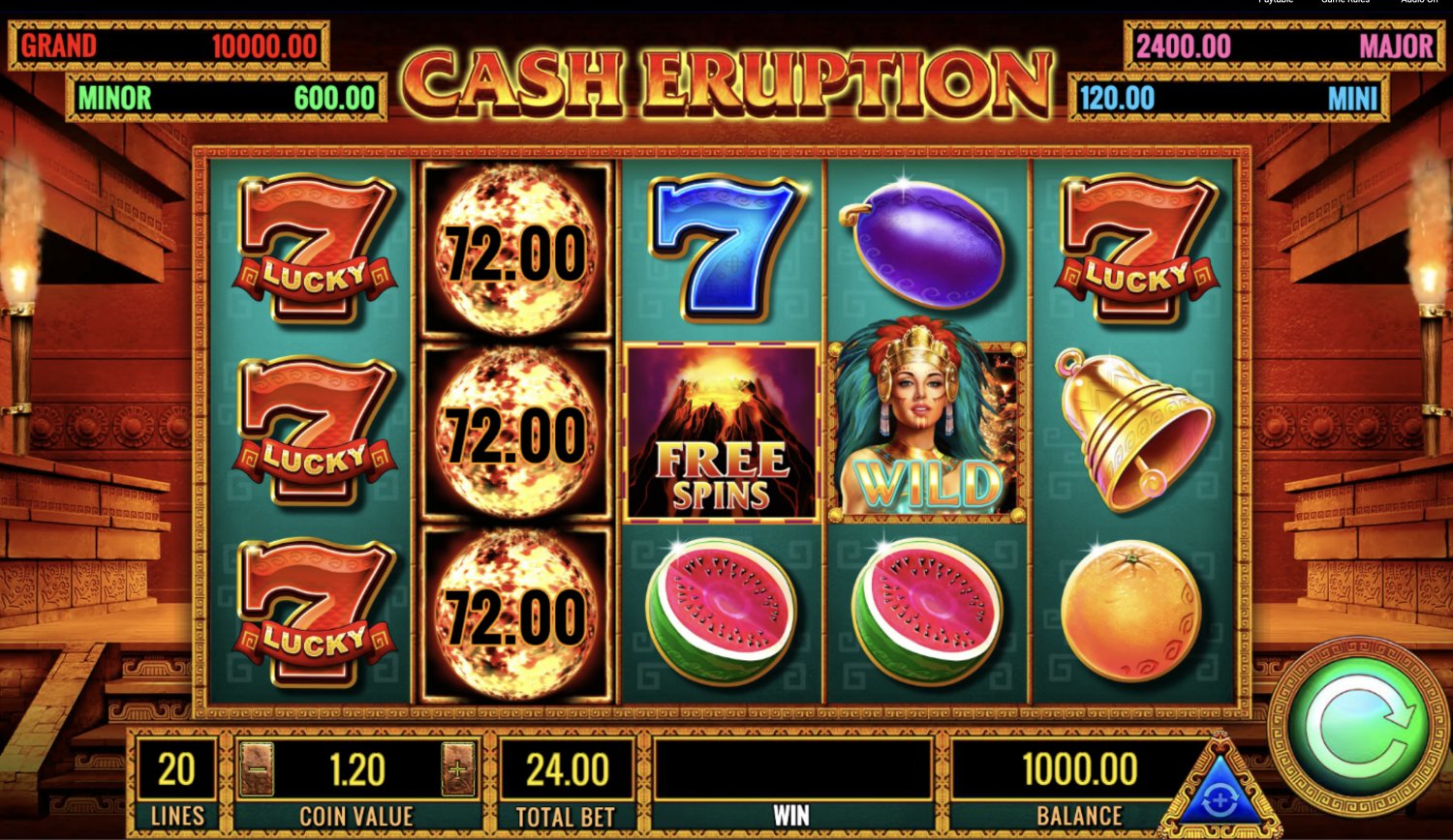 Cash Eruption DraftKings casino