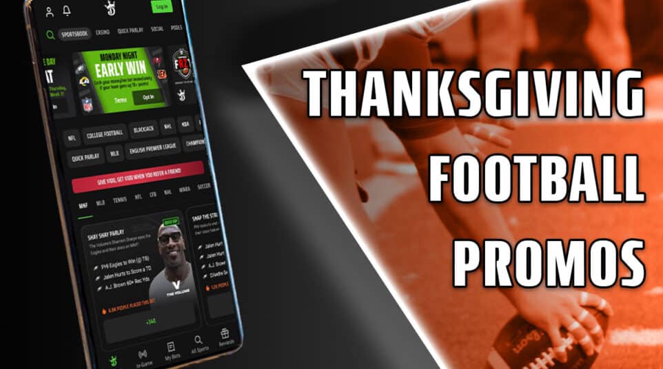 thanksgiving football sportsbook promos